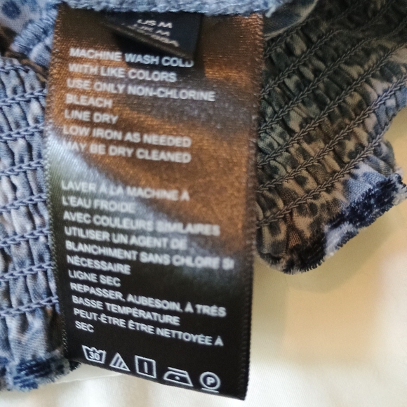 Urban Outfitters Women's  Paisley Alice in Chains Crop Blouse Med Dark Academia‎ - Picture 15 of 16